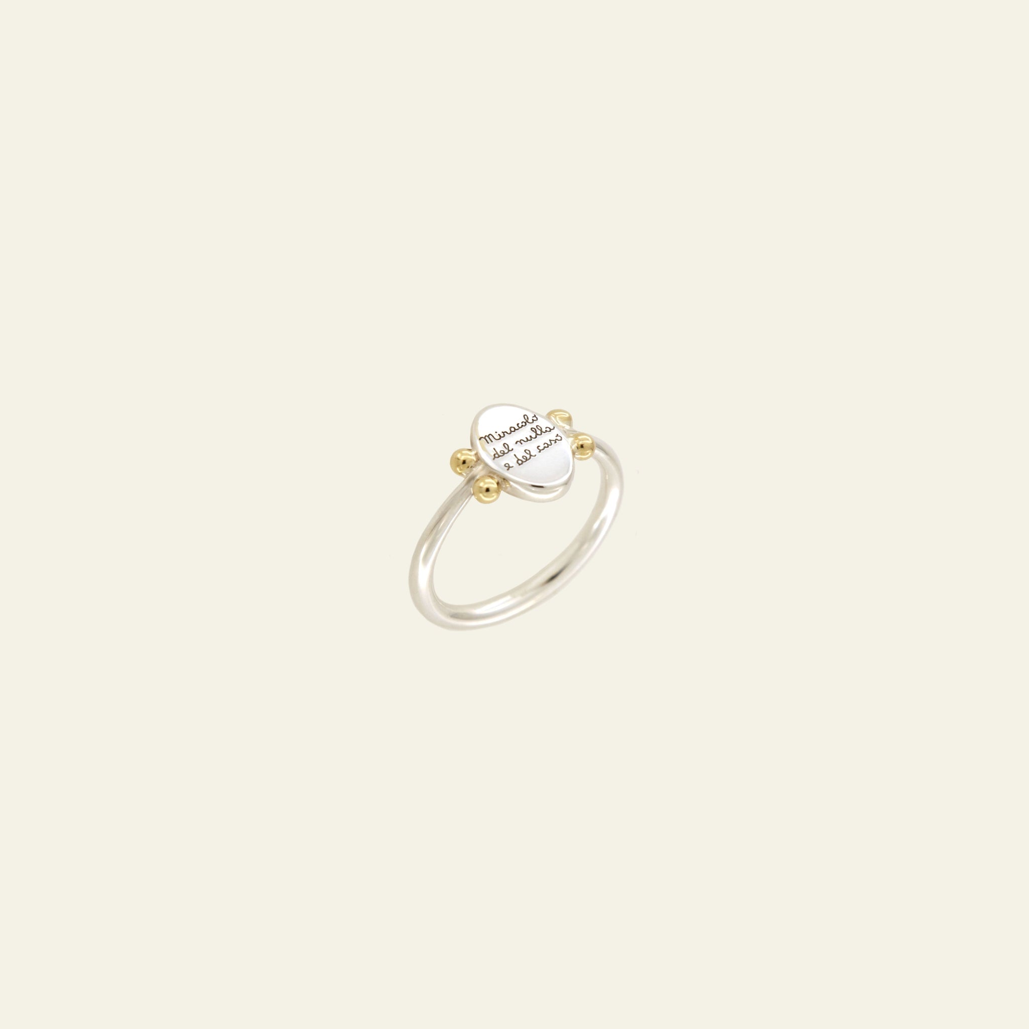 Anello Banda Larga In Argento 925 Fatto A Mano - Meditazione, Gioiello Vintage - Taglia D-7