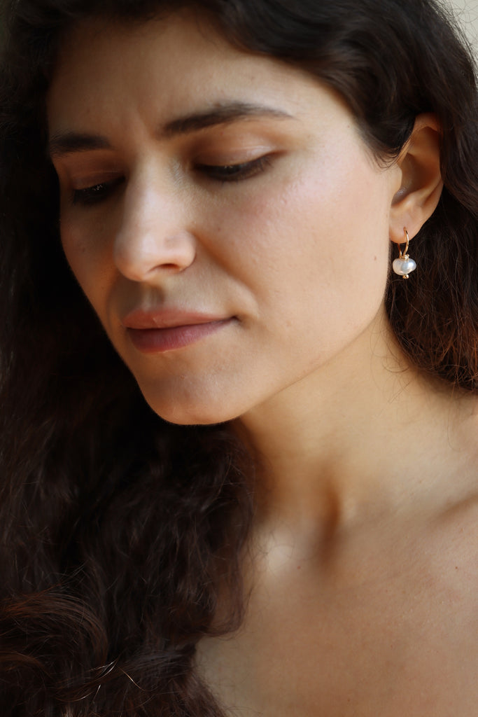 orecchini oro perle diamanti fairtrade