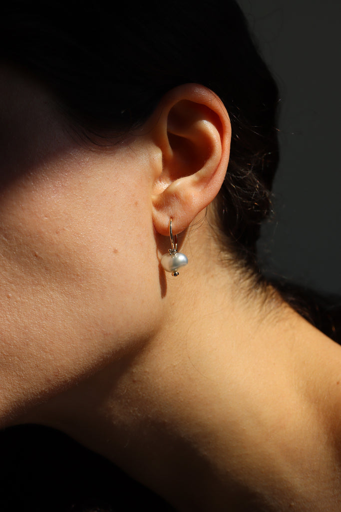 orecchini oro perle diamanti fairtrade