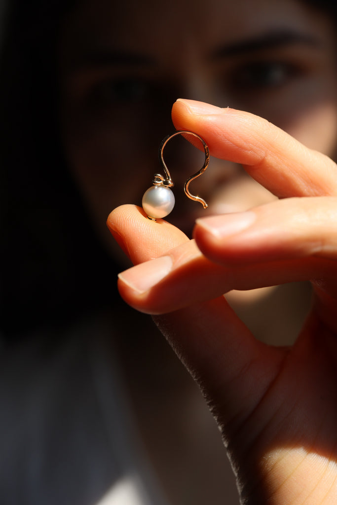 orecchini oro perle diamanti fairtrade