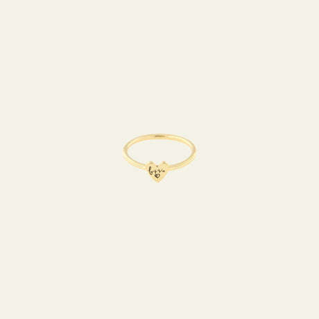 anello cuore inciso
