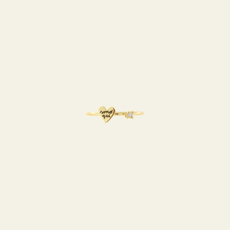 anello con diamante incisione